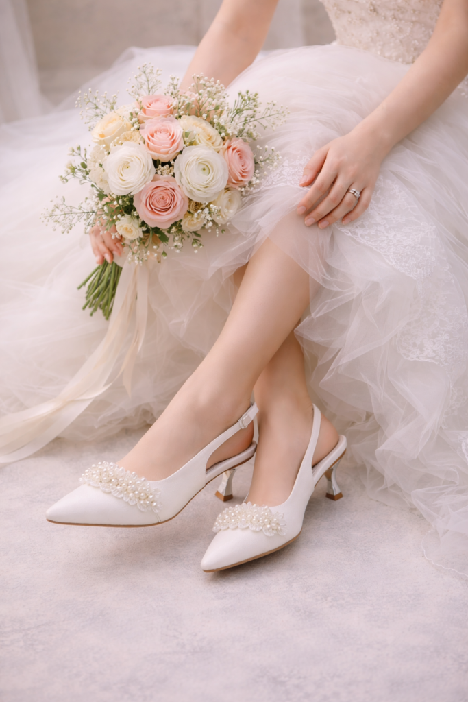 Giày Cưới Slingback Ngọc Trai Pearl Bloom