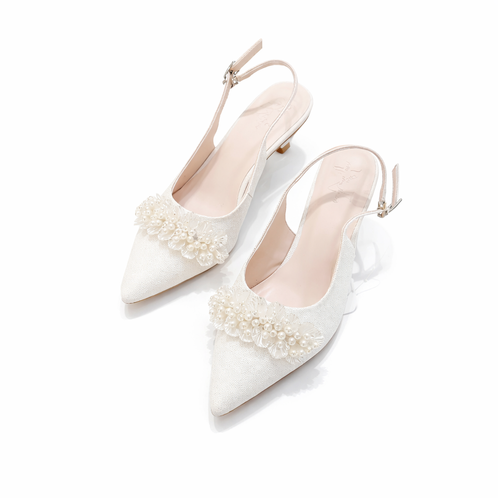 Giày Cưới Slingback Ngọc Trai Pearl Bloom