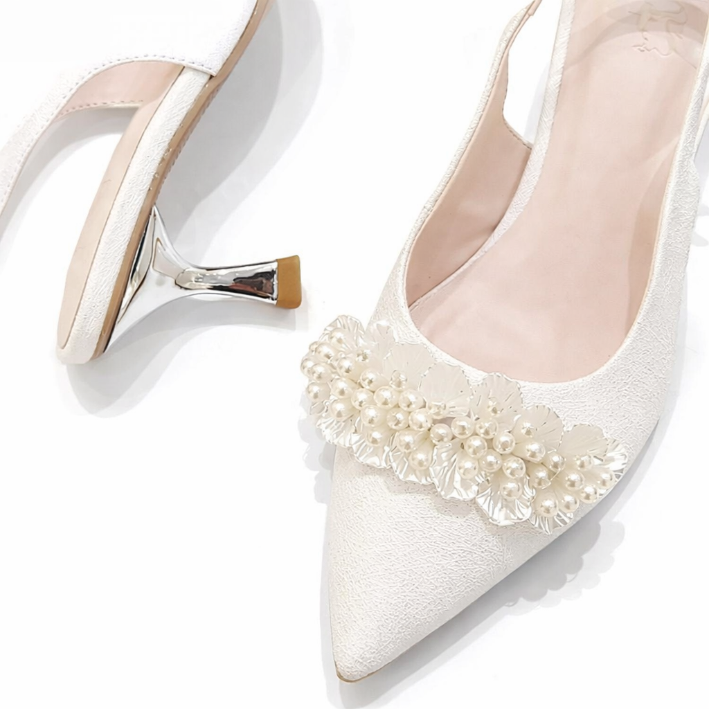 Giày Cưới Slingback Ngọc Trai Pearl Bloom