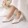 giày cưới blossom pearl heels
