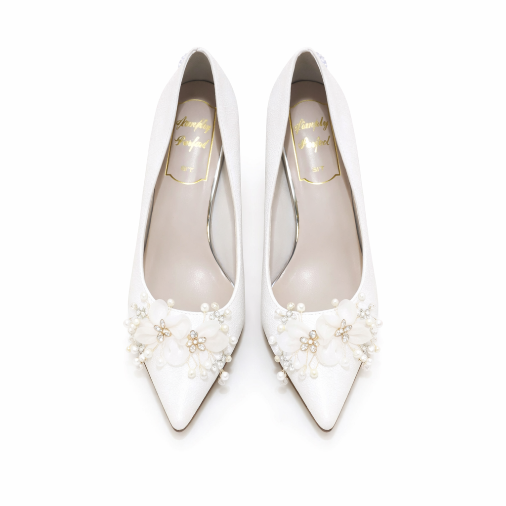 Giày Cưới Blossom Pearl Heels